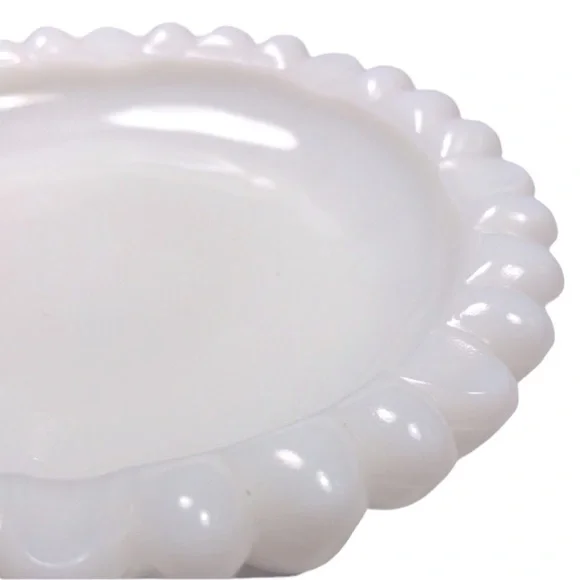 Hazel Atlas Vintage Nesting Daisy Ashtray Opaque White Milk Glass Flower… - Picture 8 of 10